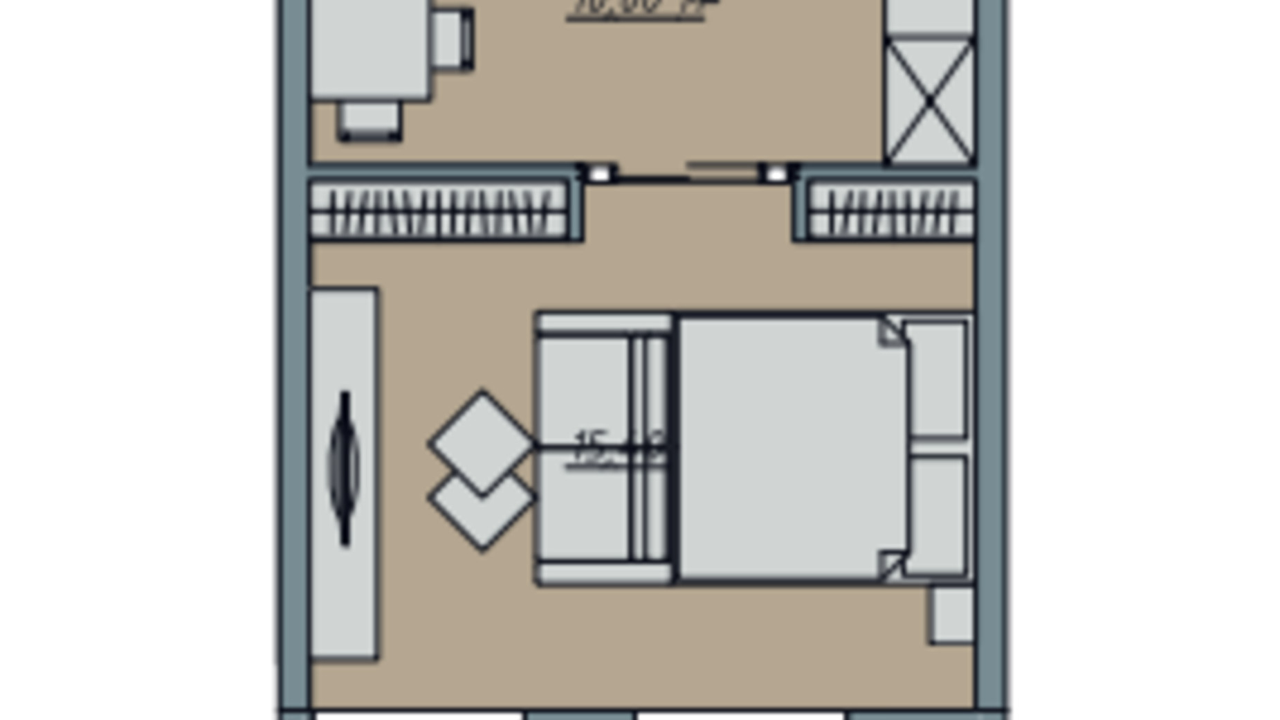 Планування 1-кімнатної квартири в ЖК Sofi House 37.14 м², фото 671741