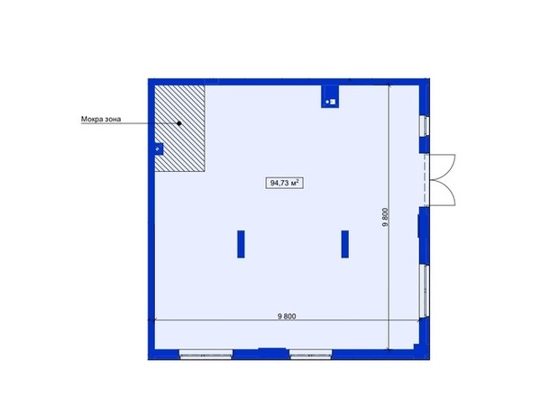 ЖК Ютландия: планировка помощения 95 м²