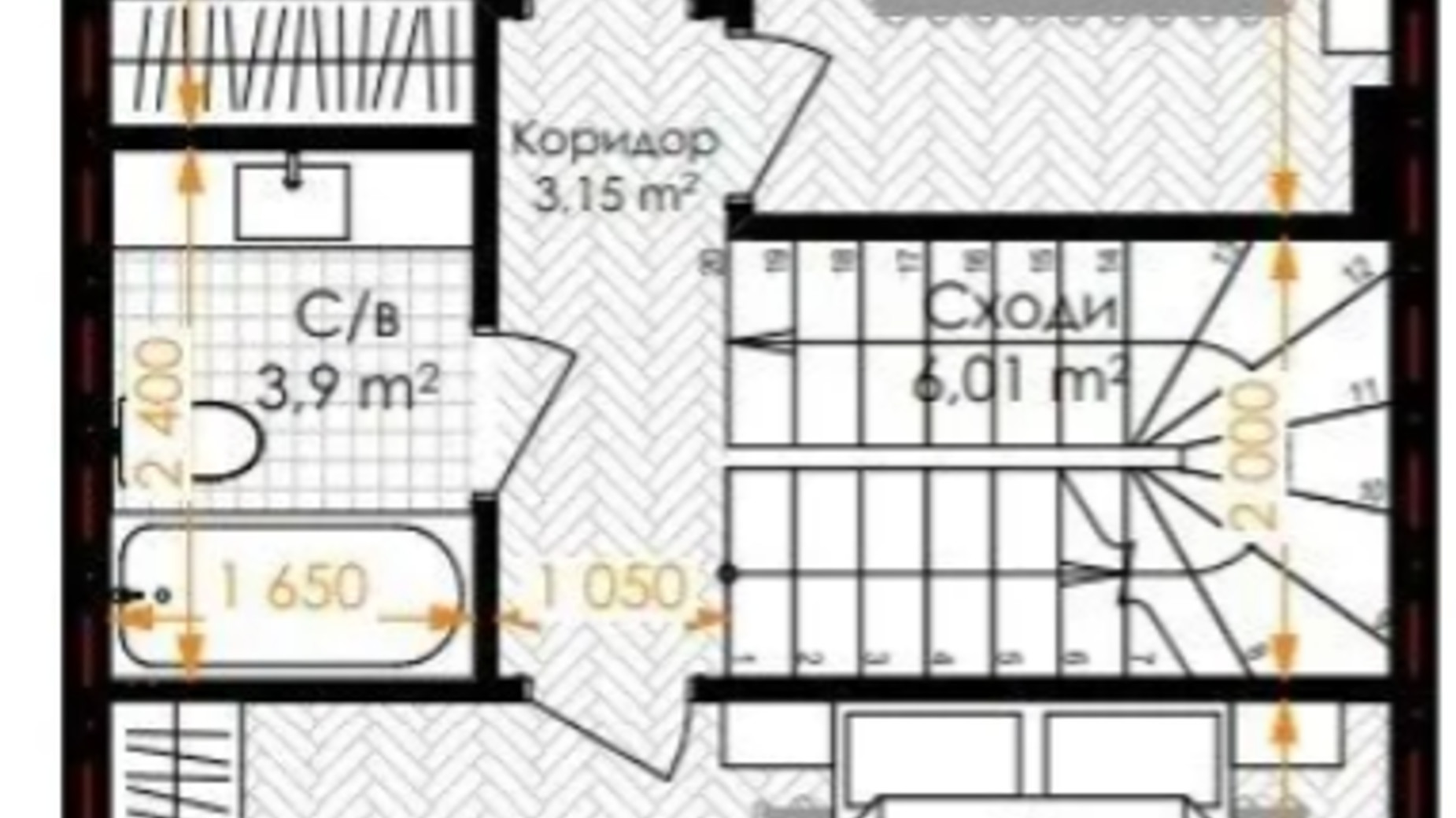 Планировка таунхауса в КГ Airport City 99.79 м², фото 674438