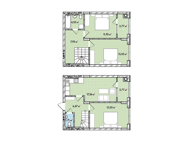 ЖК Софіївка: планування 3-кімнатної квартири 87.2 м²