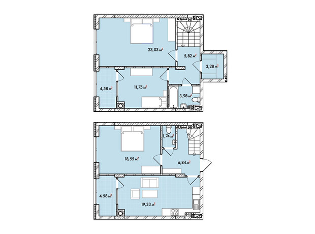 ЖК Софиевка: планировка 3-комнатной квартиры 103.5 м²