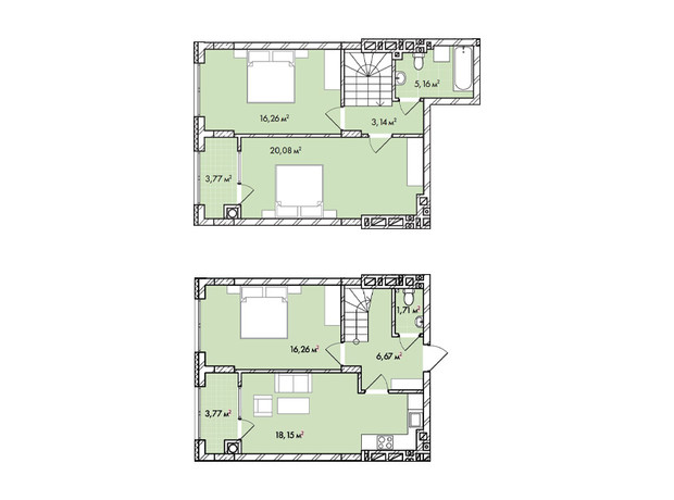 ЖК Софиевка: планировка 3-комнатной квартиры 95 м²