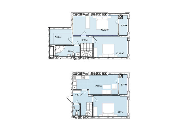 ЖК Софіївка: планування 3-кімнатної квартири 101.51 м²