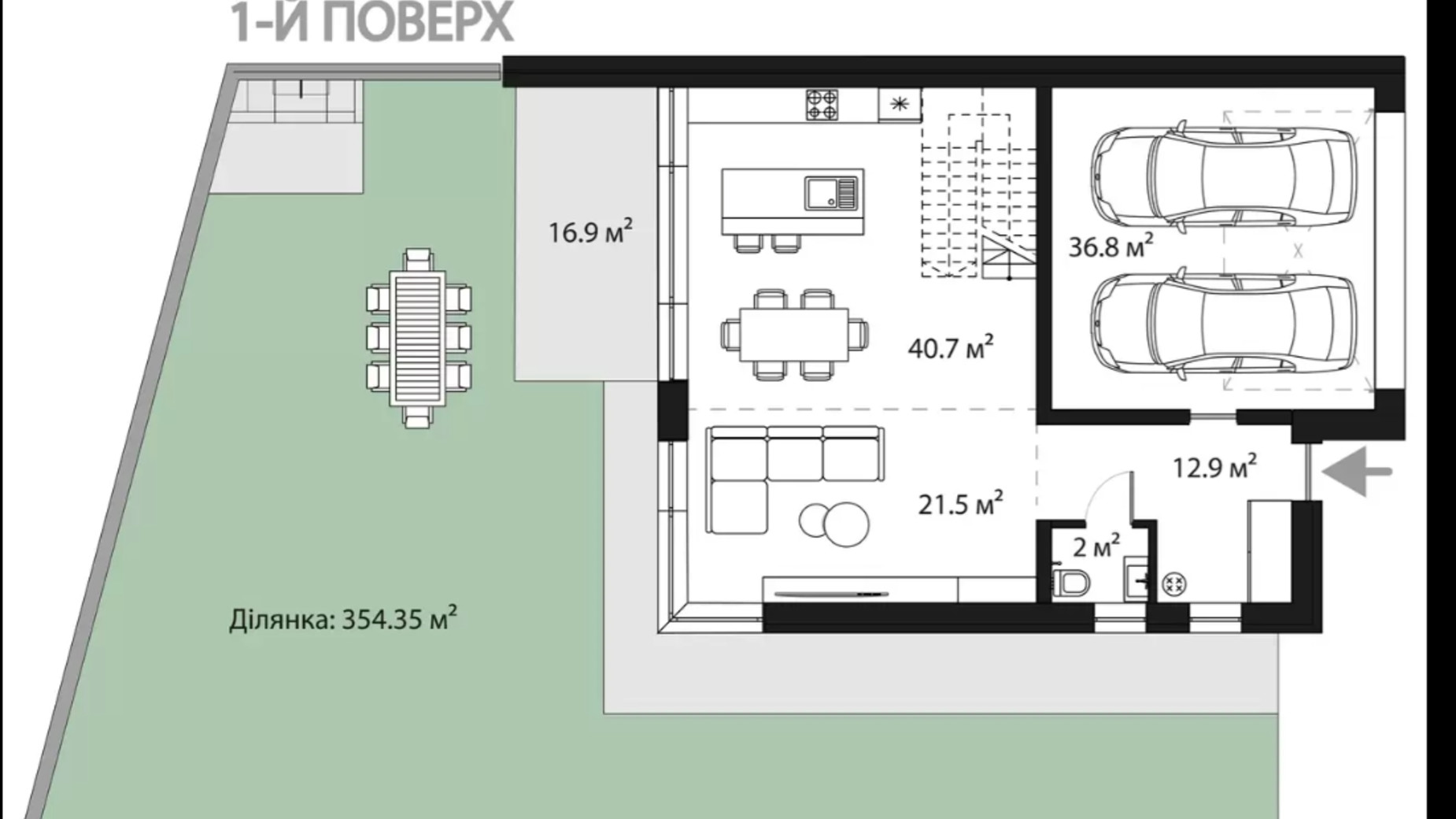 Планировка таунхауса в Таунхаус Sherwood 201 м², фото 679149