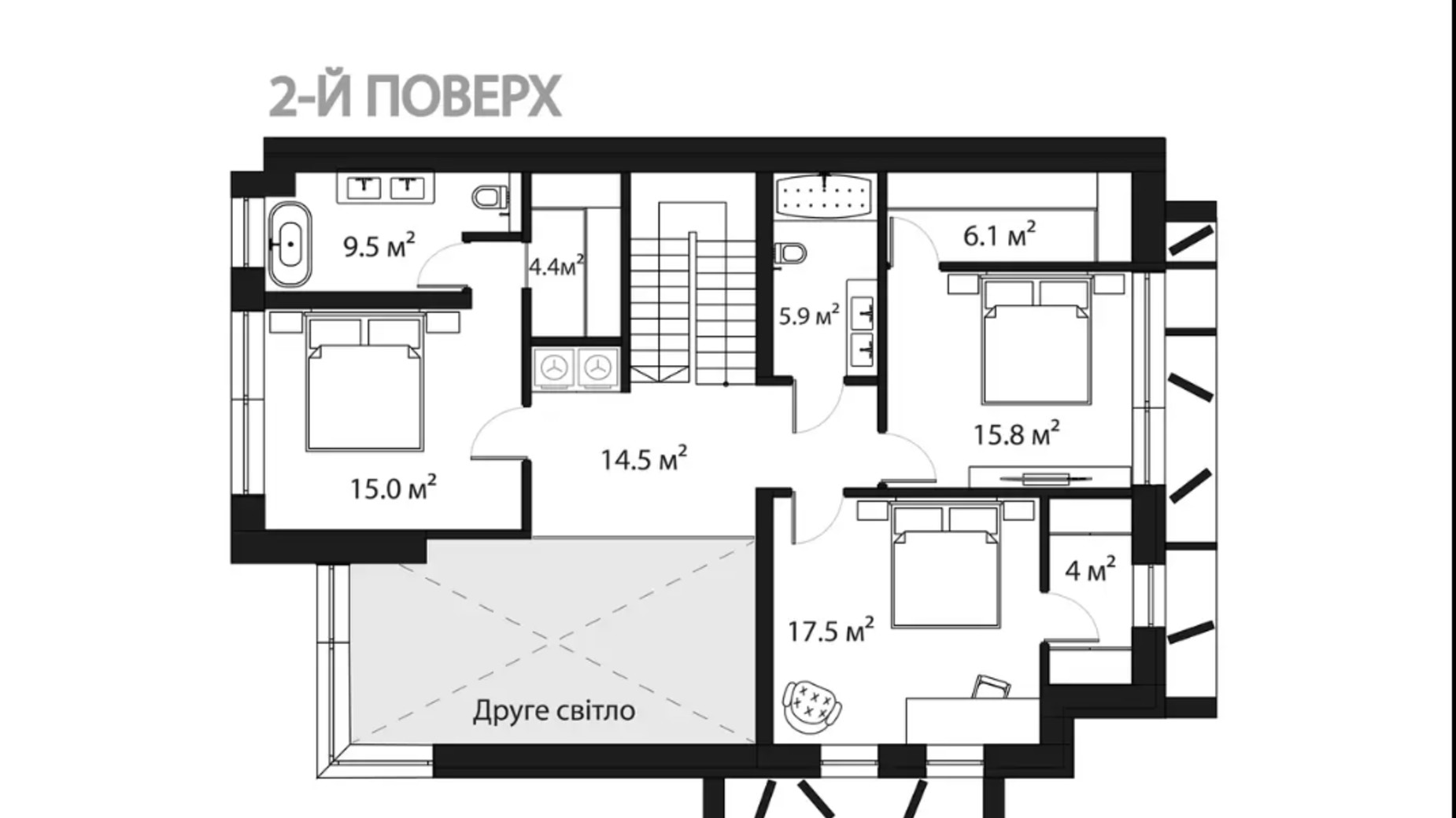 Планировка таунхауса в Таунхаус Sherwood 201 м², фото 679150