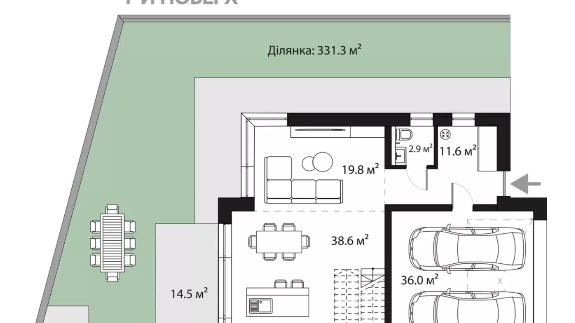 Планування таунхауса в Таунхаус Sherwood 201 м², фото 679158