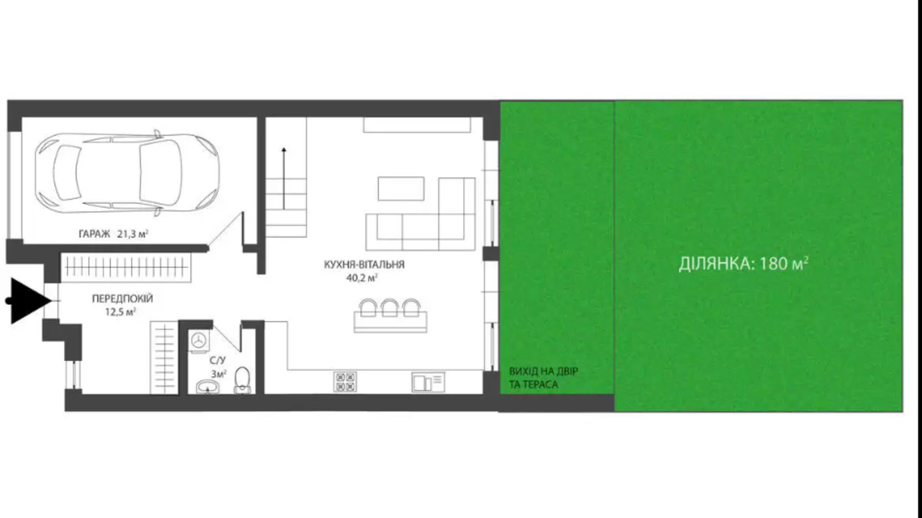 Планування таунхауса в Таунхаус Sherwood 143.6 м², фото 679161