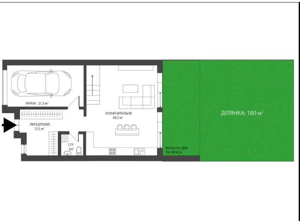 Таунхаус Sherwood: планування 4-кімнатної квартири 143.6 м²