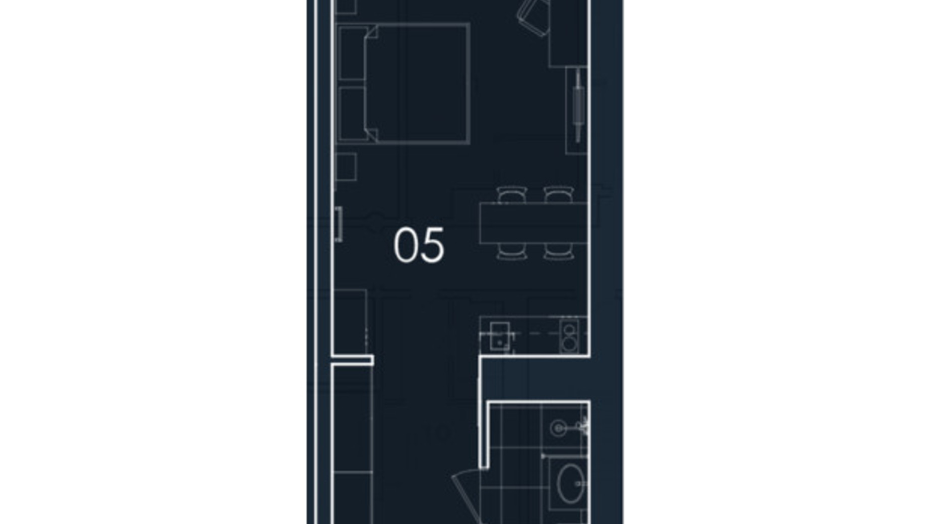 Планировка апартаментов в Апарт-комплекс Kristal Plaza 32.26 м², фото 681948