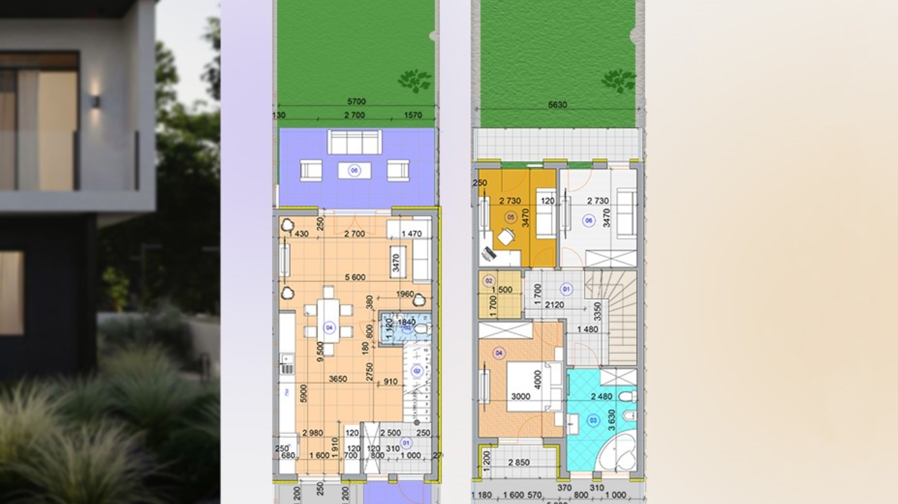 Планировка таунхауса в КГ Valley Rest 100 м², фото 681959