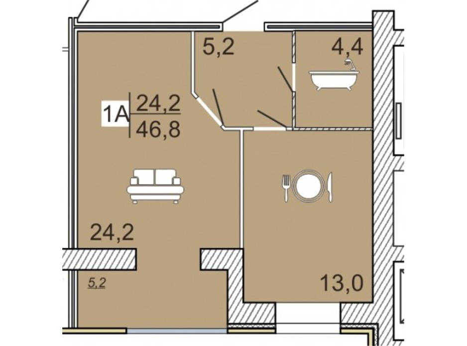 ЖК Семейный Lux планировка 34 ЖК Семейный Lux планировка 34