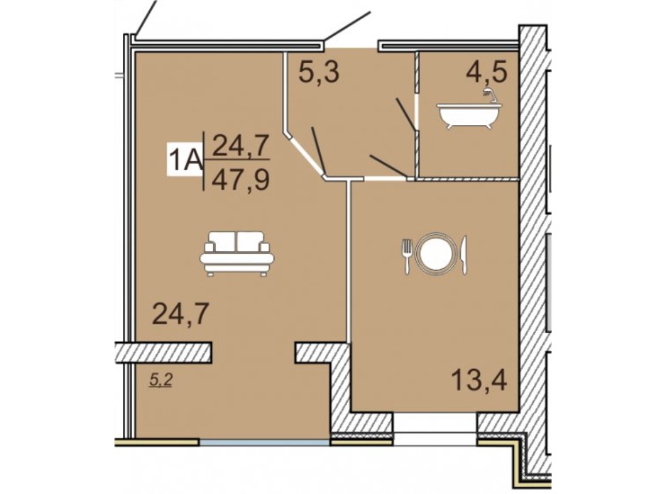 ЖК Семейный Lux планировка 37 ЖК Семейный Lux планировка 37