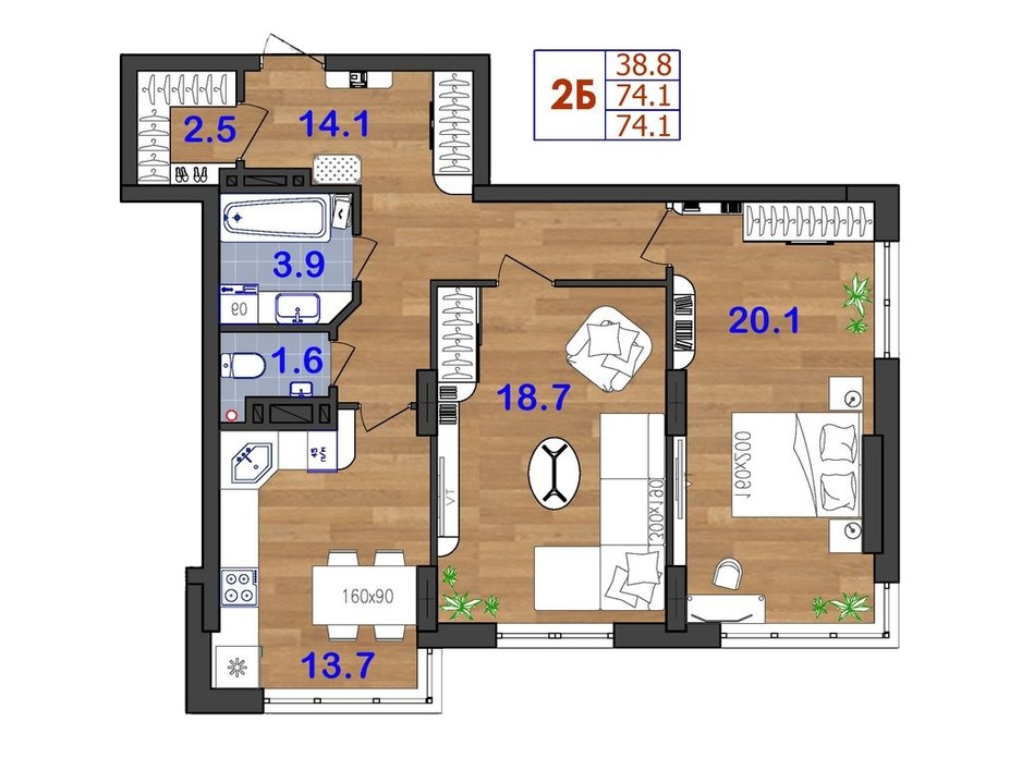 ЖК SunCity планировка 15 ЖК SunCity планировка 15