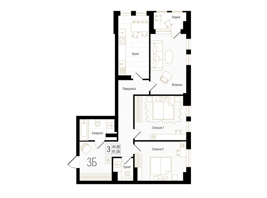 ЖК NEW YORK Concept House планировка 53 ЖК NEW YORK Concept House планировка 53