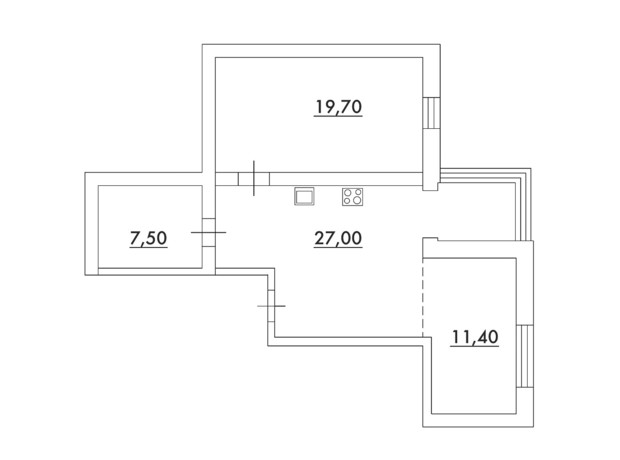 ЖК Desna Park Residence: планування 2-кімнатної квартири 65.6 м²