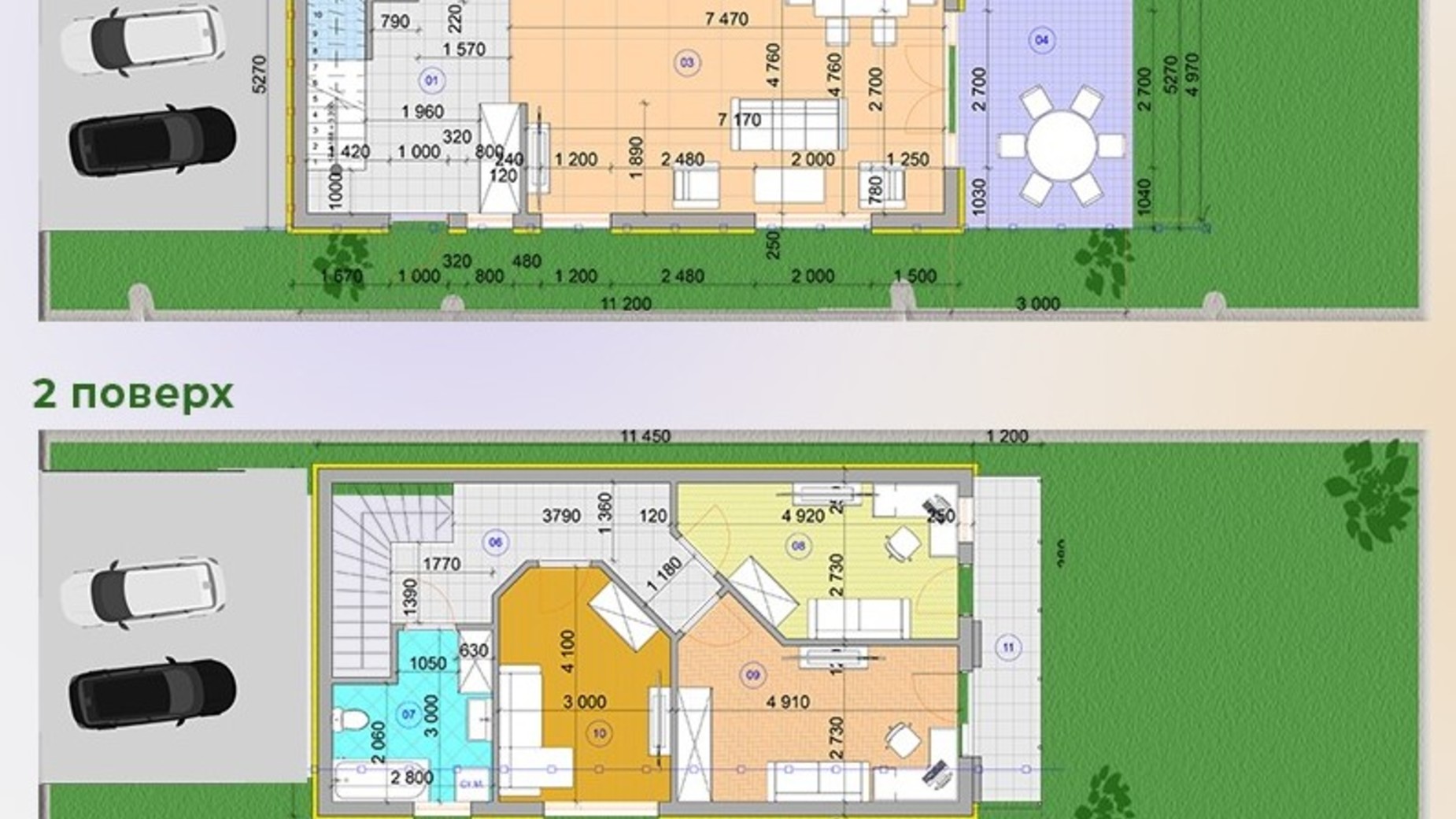 Планировка таунхауса в КГ Valley Rest 100 м², фото 689383