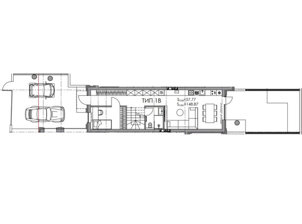 КГ Wise Homes: планировка 4-комнатной квартиры 148.87 м²