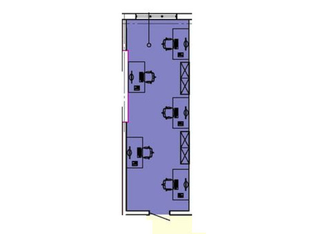 БЦ PlatOn: планировка помощения 113.1 м²