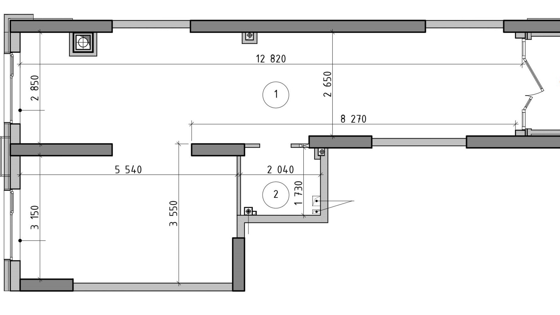 Планировка помещения в ЖК Оптимісто 37.67 м², фото 691066