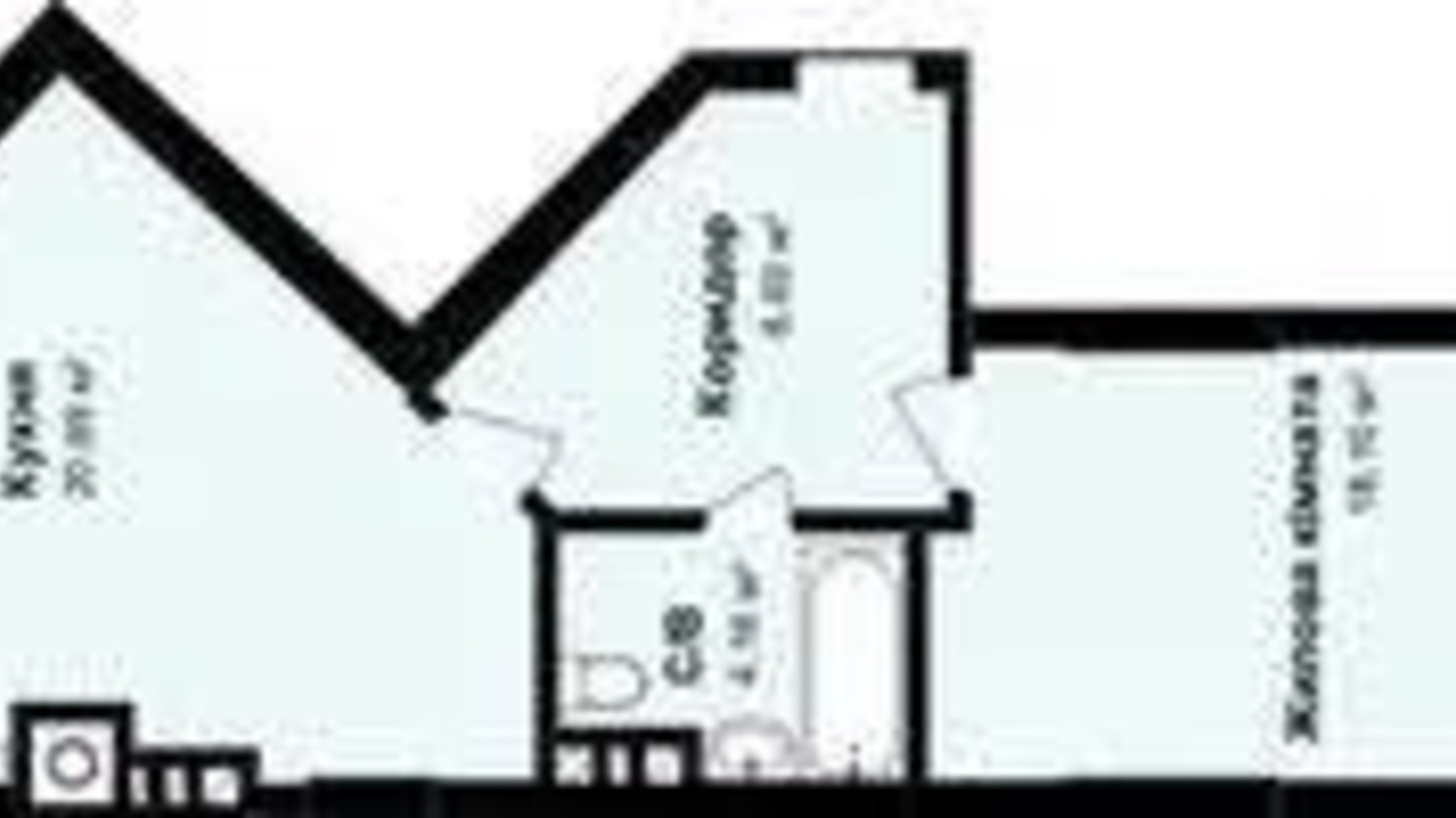 Планування 1-кімнатної квартири в ЖК Comfort Hill 59.19 м², фото 692550