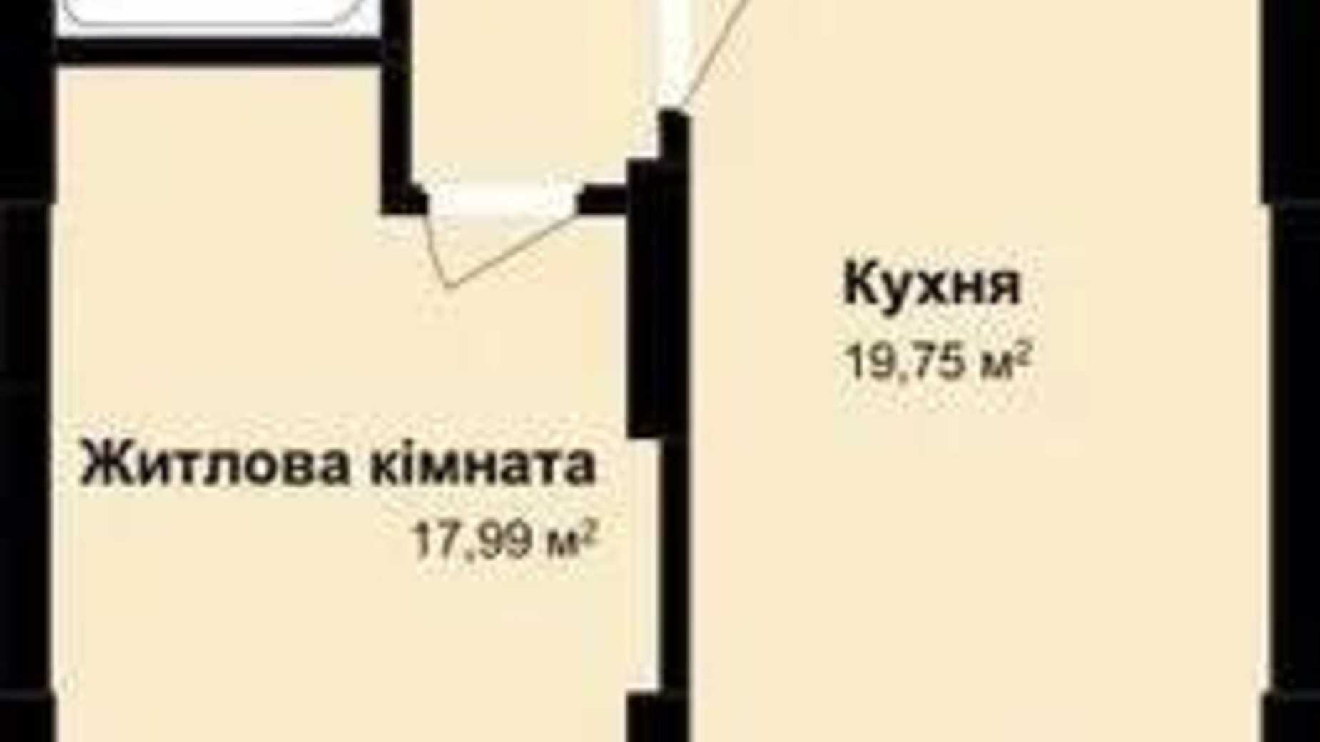 Планировка 1-комнатной квартиры в ЖК Comfort Hill 52.41 м², фото 692697