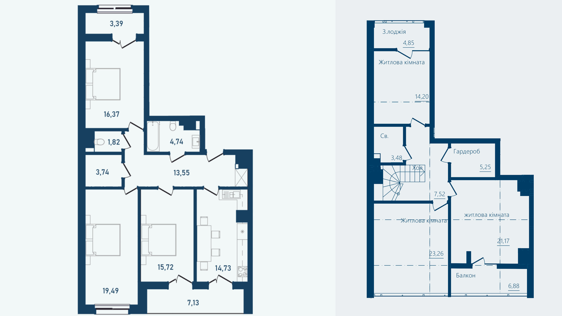 Планировка 5-комнатной квартиры в ЖК Престижный 2 181.08 м², фото 692732
