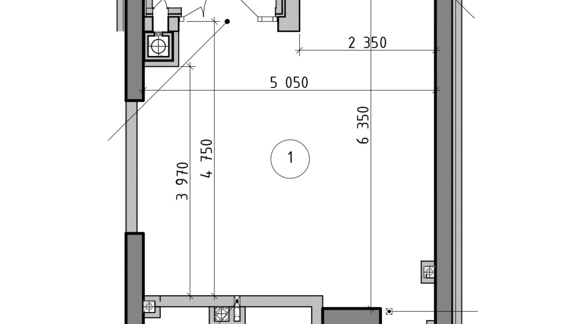 Планування приміщення в ЖК Оптимісто 72.76 м², фото 693388