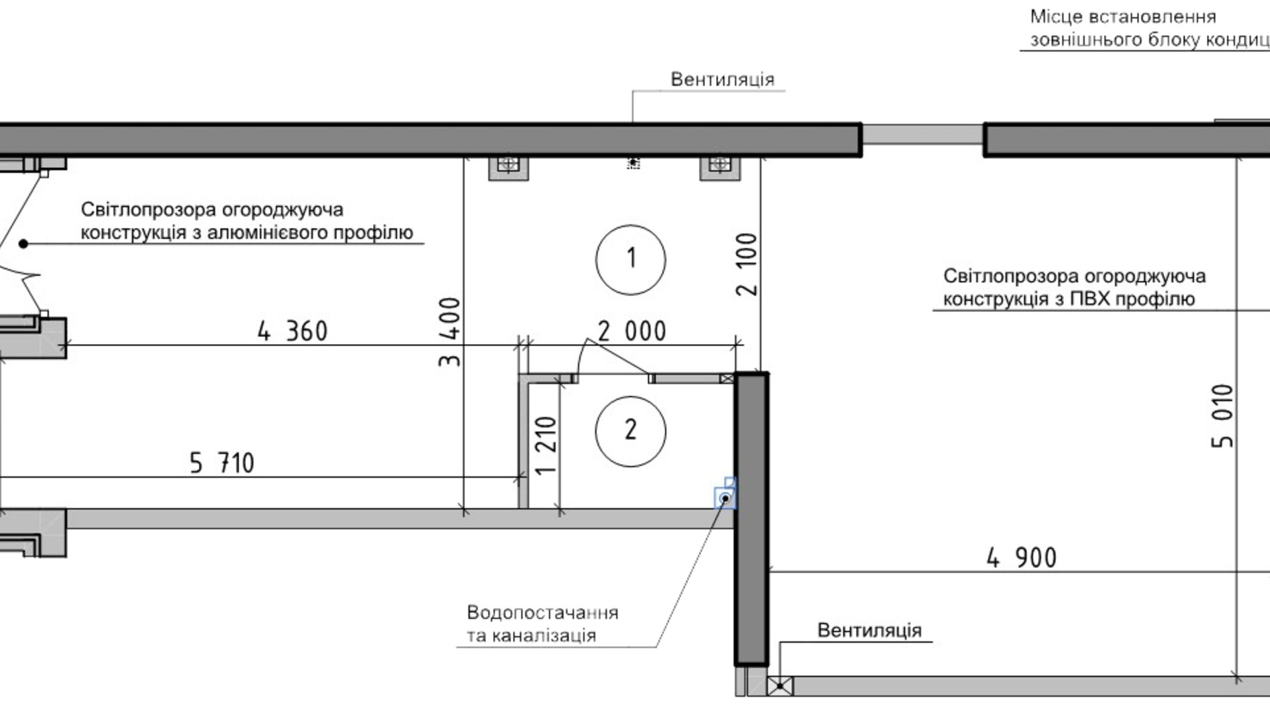 Планування приміщення в ЖК Оптимісто 72.76 м², фото 693390