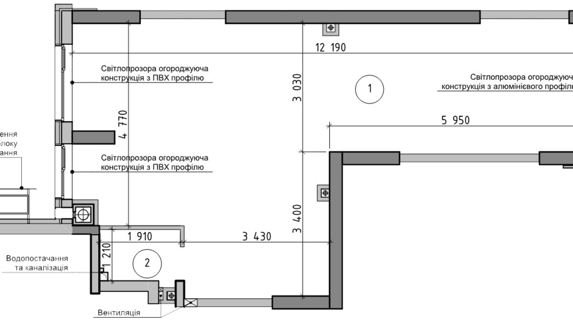 Планування приміщення в ЖК Оптимісто 72.76 м², фото 693398