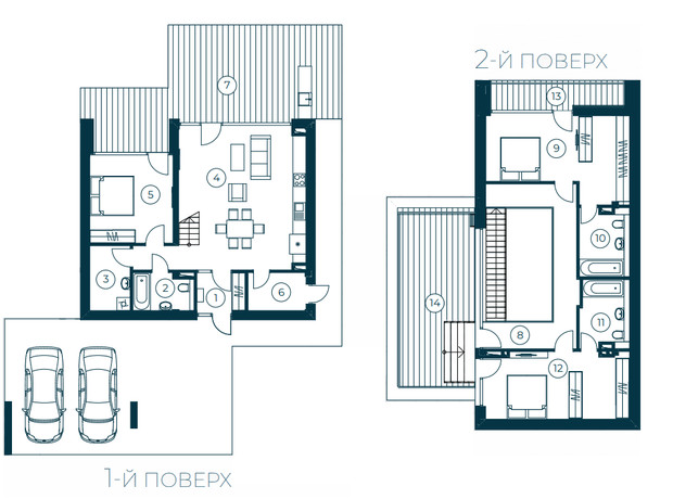 КГ Vlasne Misto: планировка 3-комнатной квартиры 185 м²