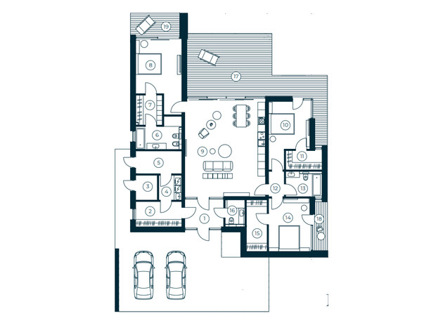 КГ Vlasne Misto: планировка 3-комнатной квартиры 213 м²