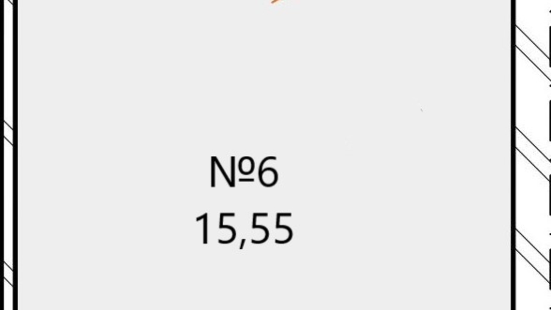 Планування торгової площі в ЖК Озерний 15.55 м², фото 696491