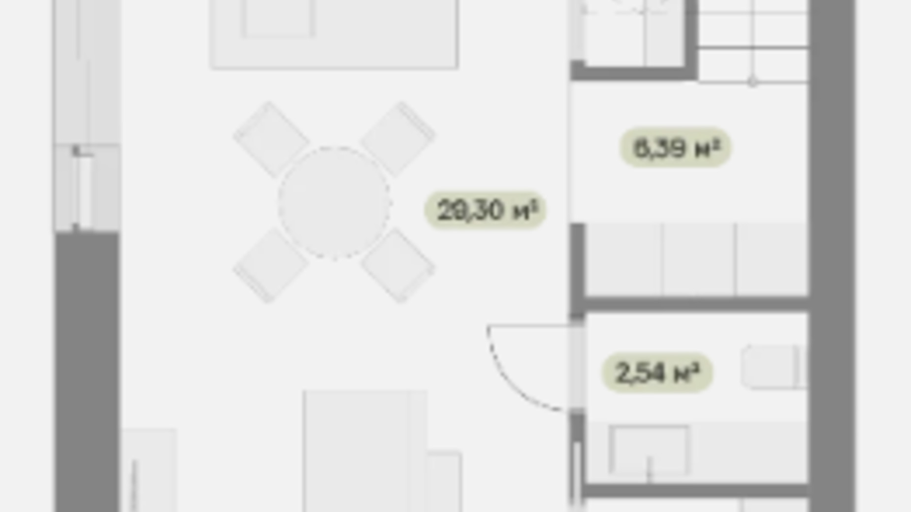 Планування таунхауса в Таунхаус Скандинавія 86 м², фото 701634