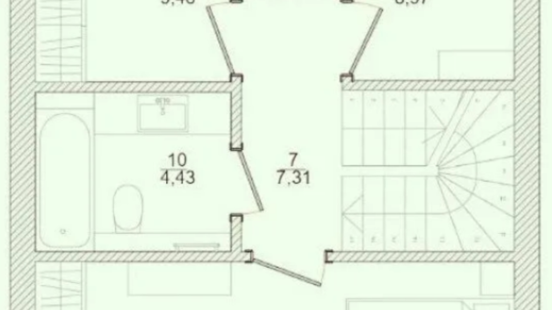 Планування таунхауса в КМ Екохаус 90 м², фото 706776