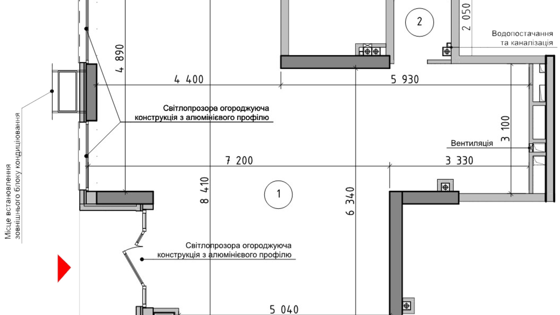 Планировка помещения в ЖК Оптимісто 37.67 м², фото 710247