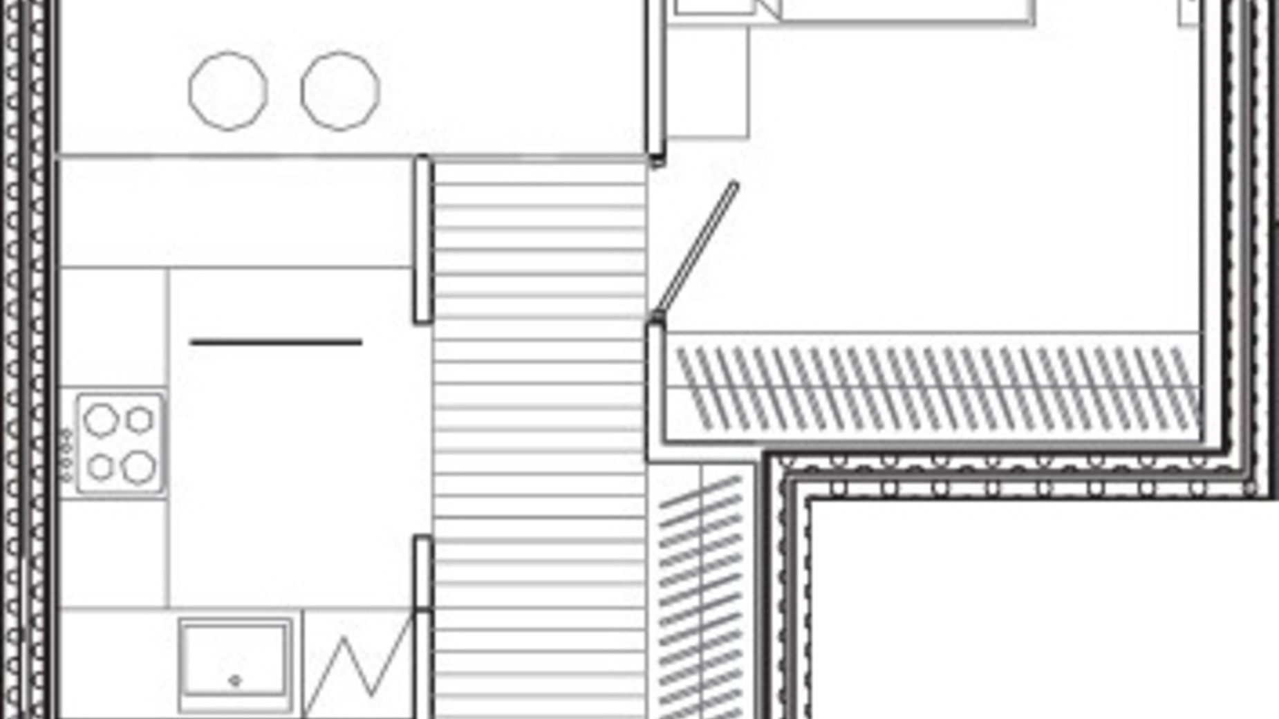 Планування 1-кімнатної квартири в БФК Ermolaev Center 59.97 м², фото 714684