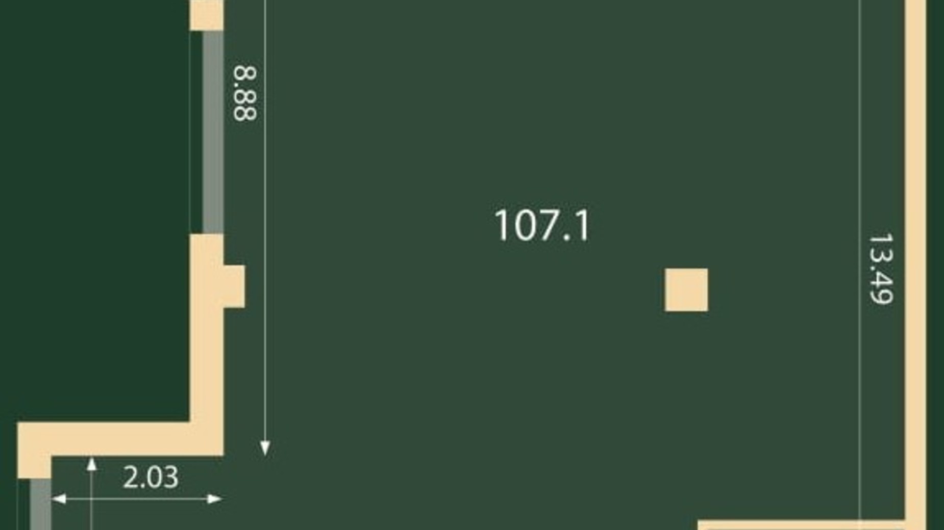 Планировка 3-комнатной квартиры в ЖК Hidden 113.45 м², фото 726445