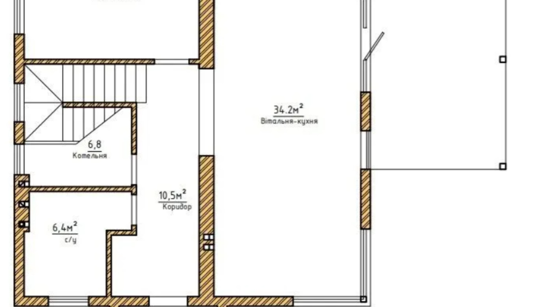 Планировка коттеджа в КГ Солнечный склон 145 м², фото 731465