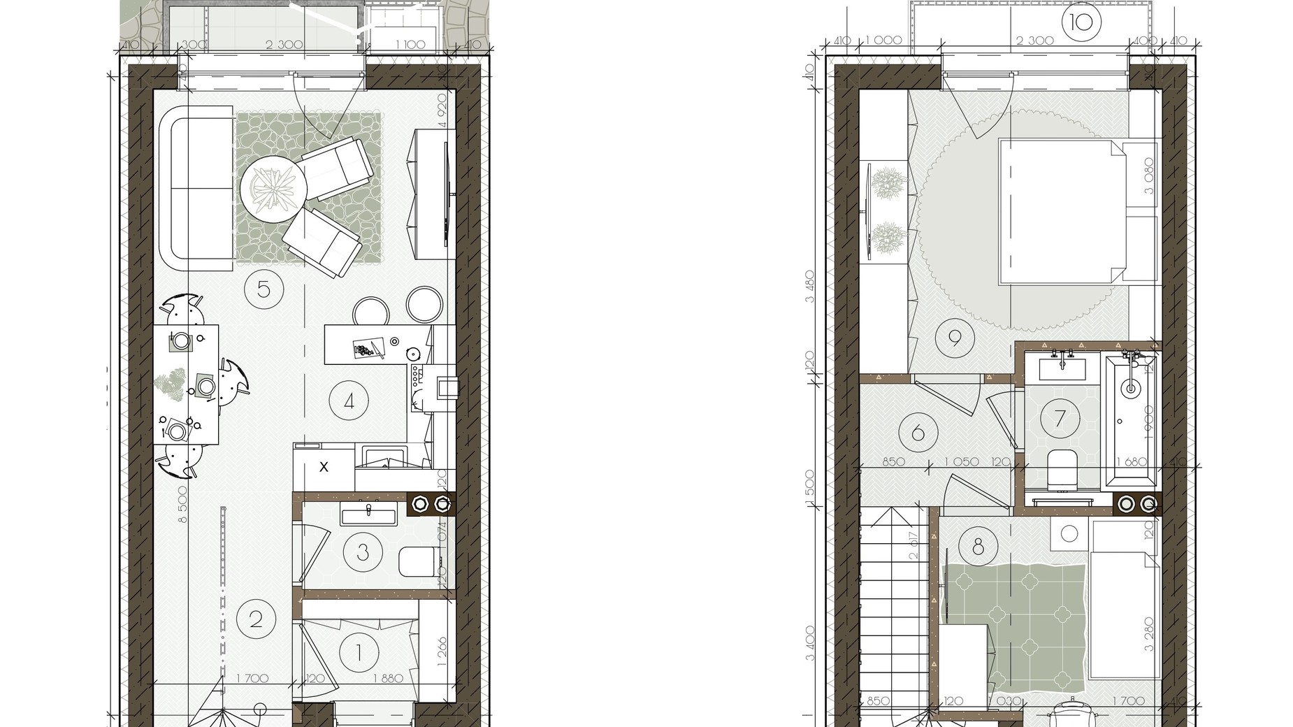 Планировка таунхауса в Таунхаус New Smart 16 55.41 м², фото 734711