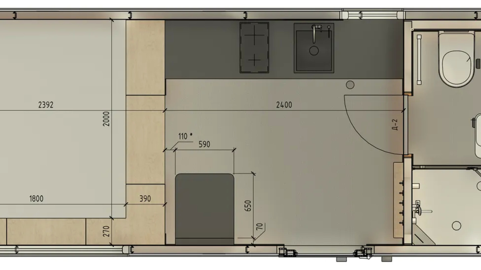 Планировка коттеджа в КГ Улис 15 м², фото 734961