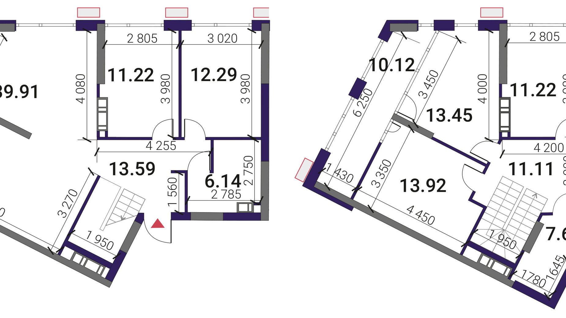 Планировка 6-комнатной квартиры в ЖК Great 169.31 м², фото 737120