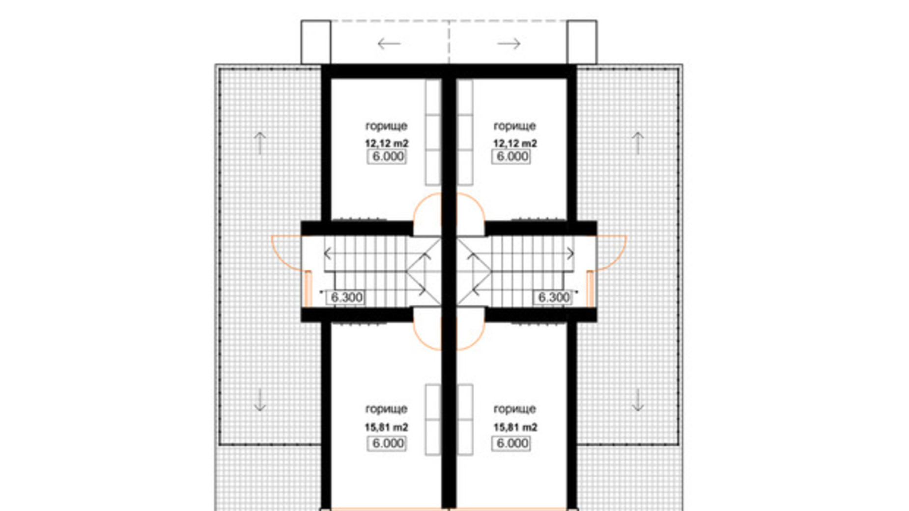 Планировка таунхауса в КГ Лищина 156 м², фото 737179