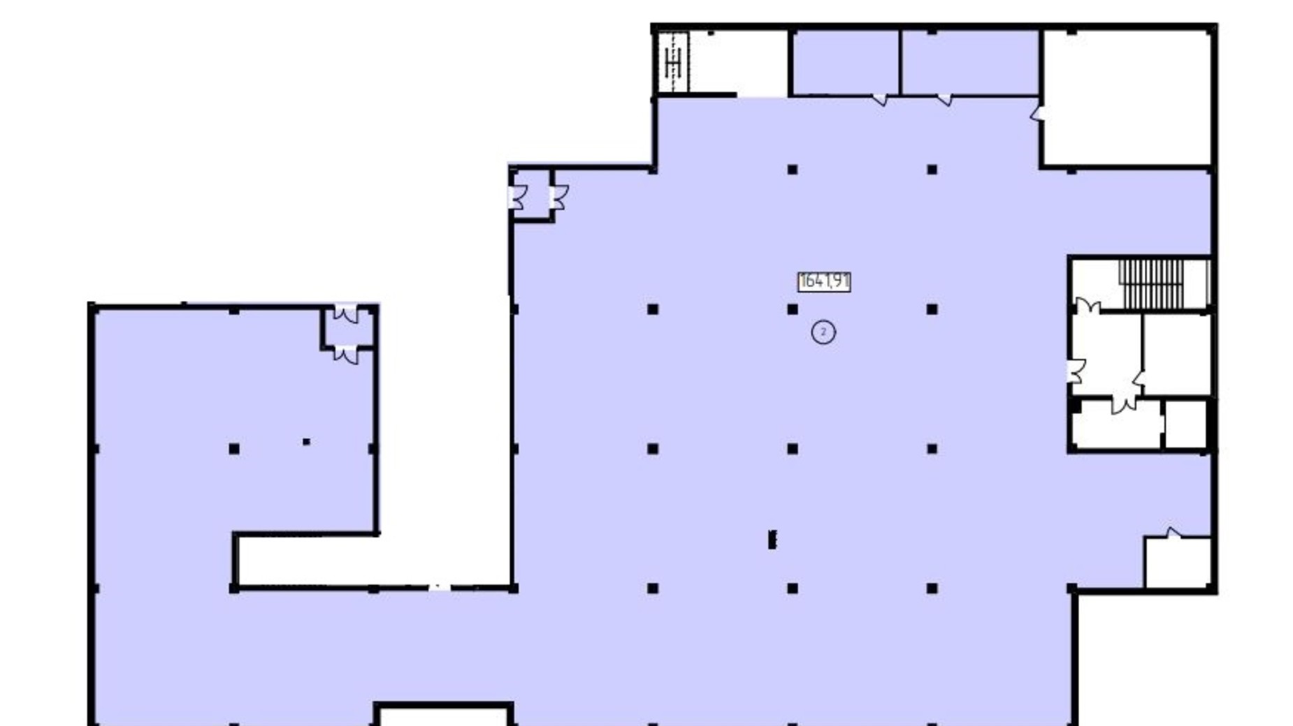 Планировка помещения в Торгово-офісний центр Terminal 1641.91 м², фото 750598