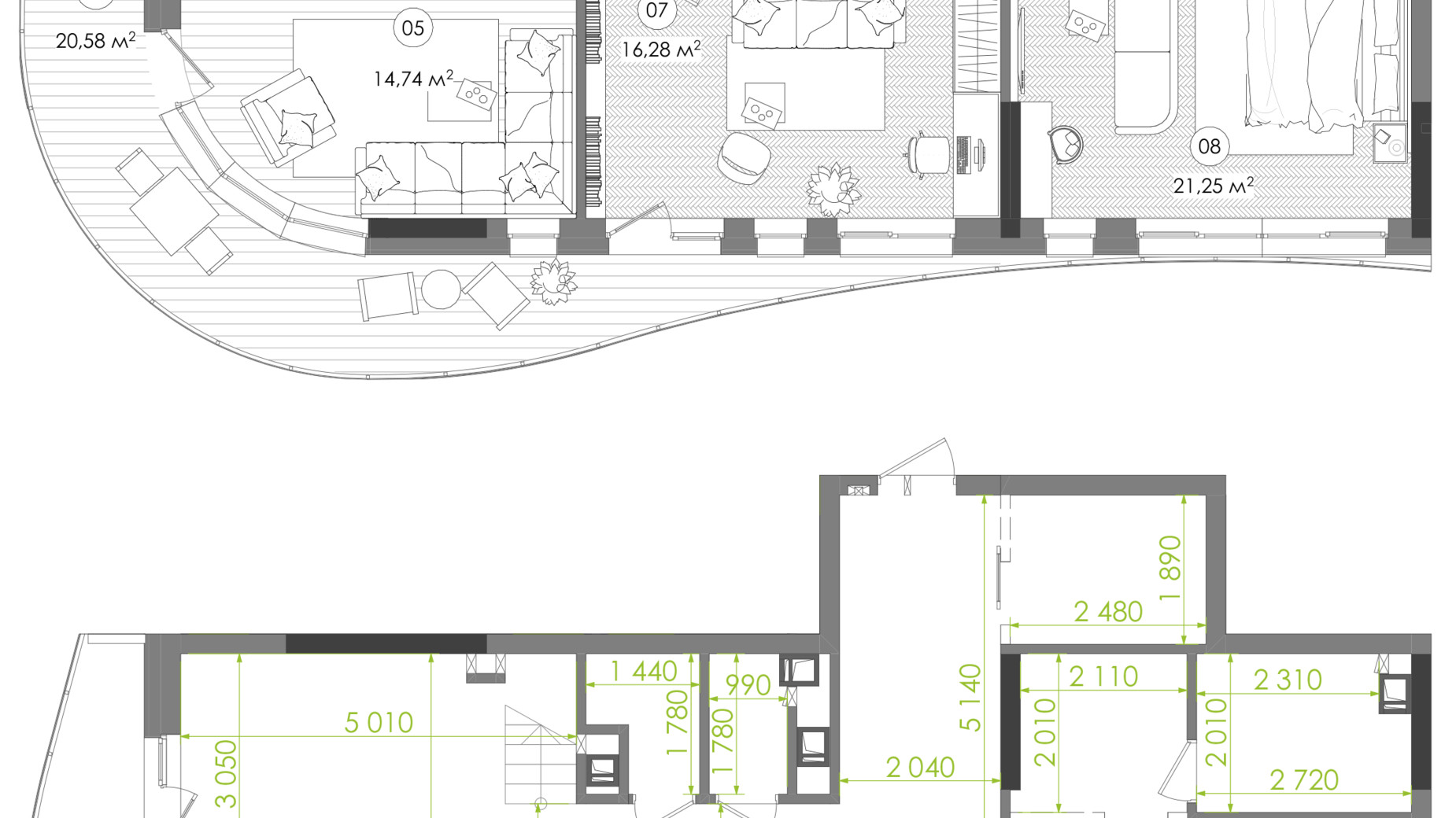 Планировка 7-комнатной квартиры в ЖК Creator City 268.15 м², фото 751015