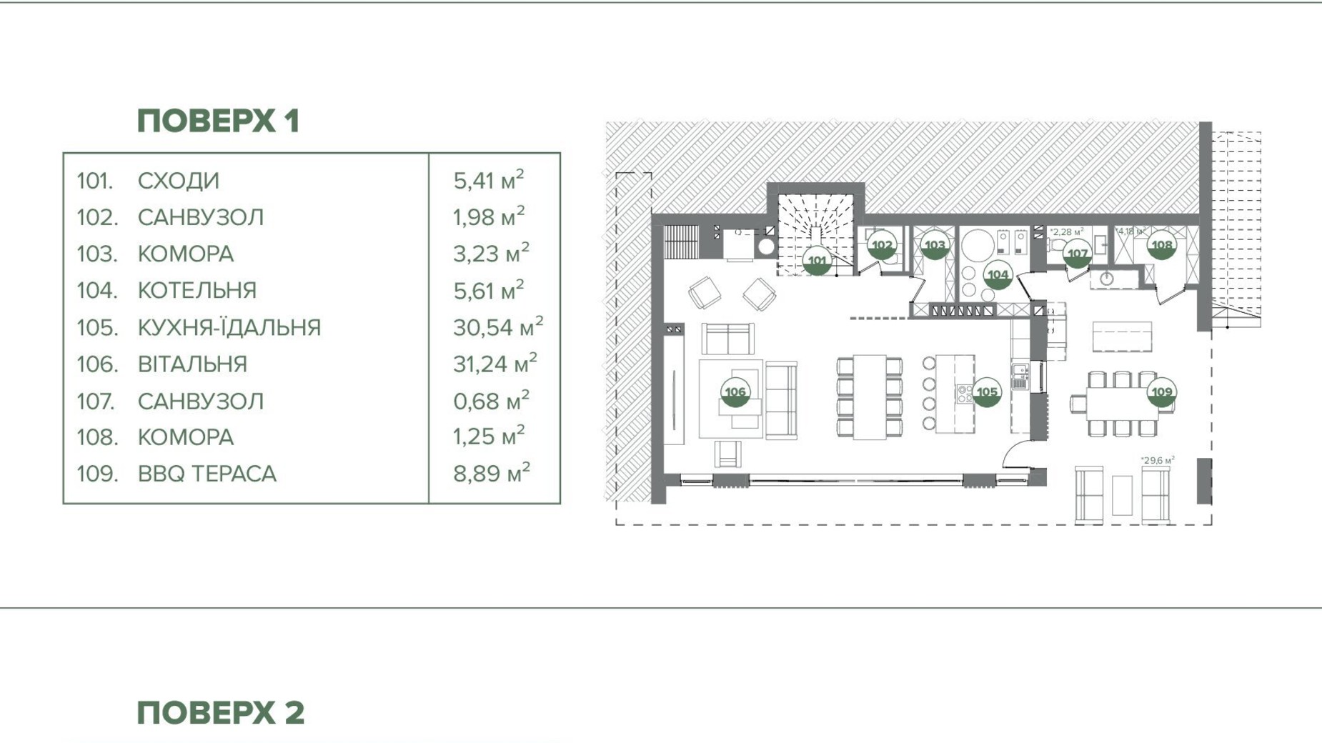 Планировка коттеджа в КГ QP 265.11 м², фото 751663