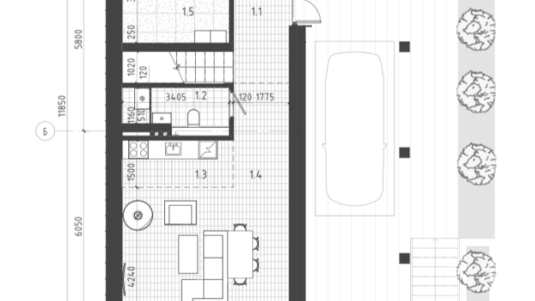 Планировка коттеджа в КГ Enhance Bukovel 120 м², фото 751747