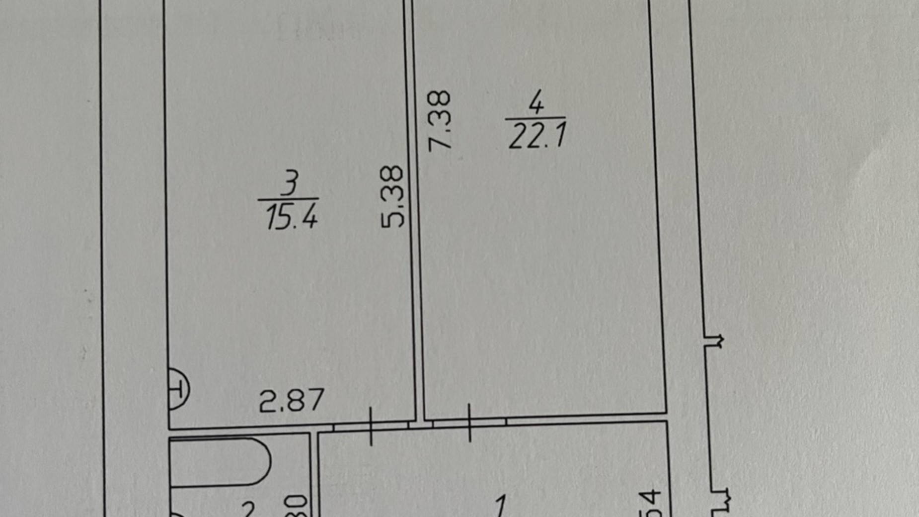 Планування 1-кімнатної квартири в ЖК Лісовий 56.4 м², фото 752972