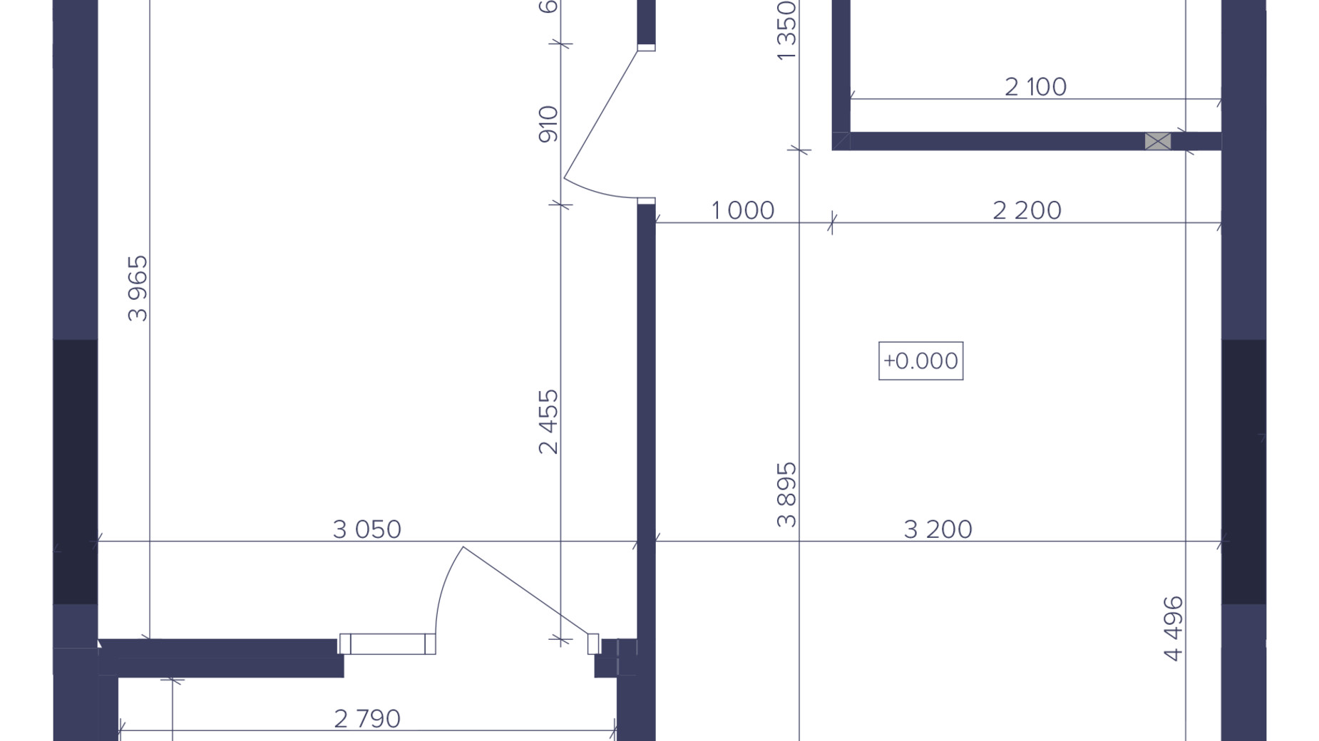 Планировка 1-комнатной квартиры в ЖК Dnipro Island 43.53 м², фото 754685