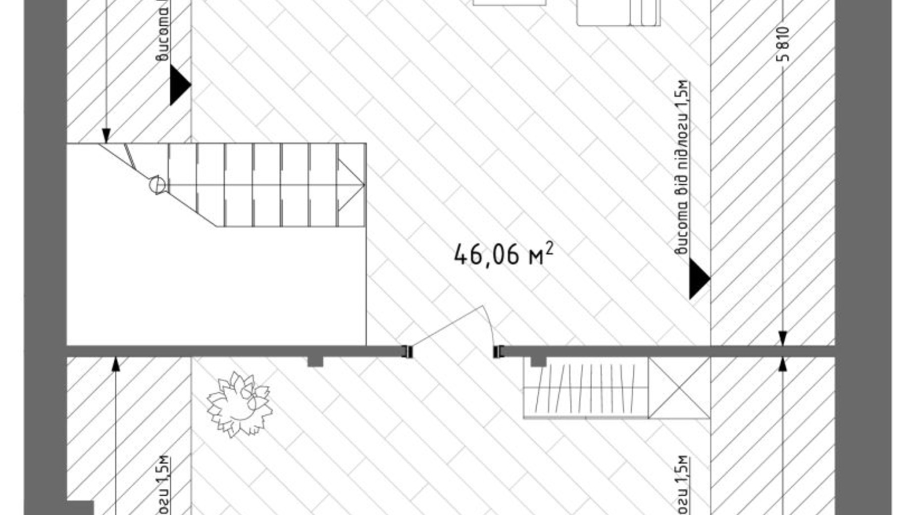 Планировка дуплекса в КГ Lagom 132 м², фото 768448