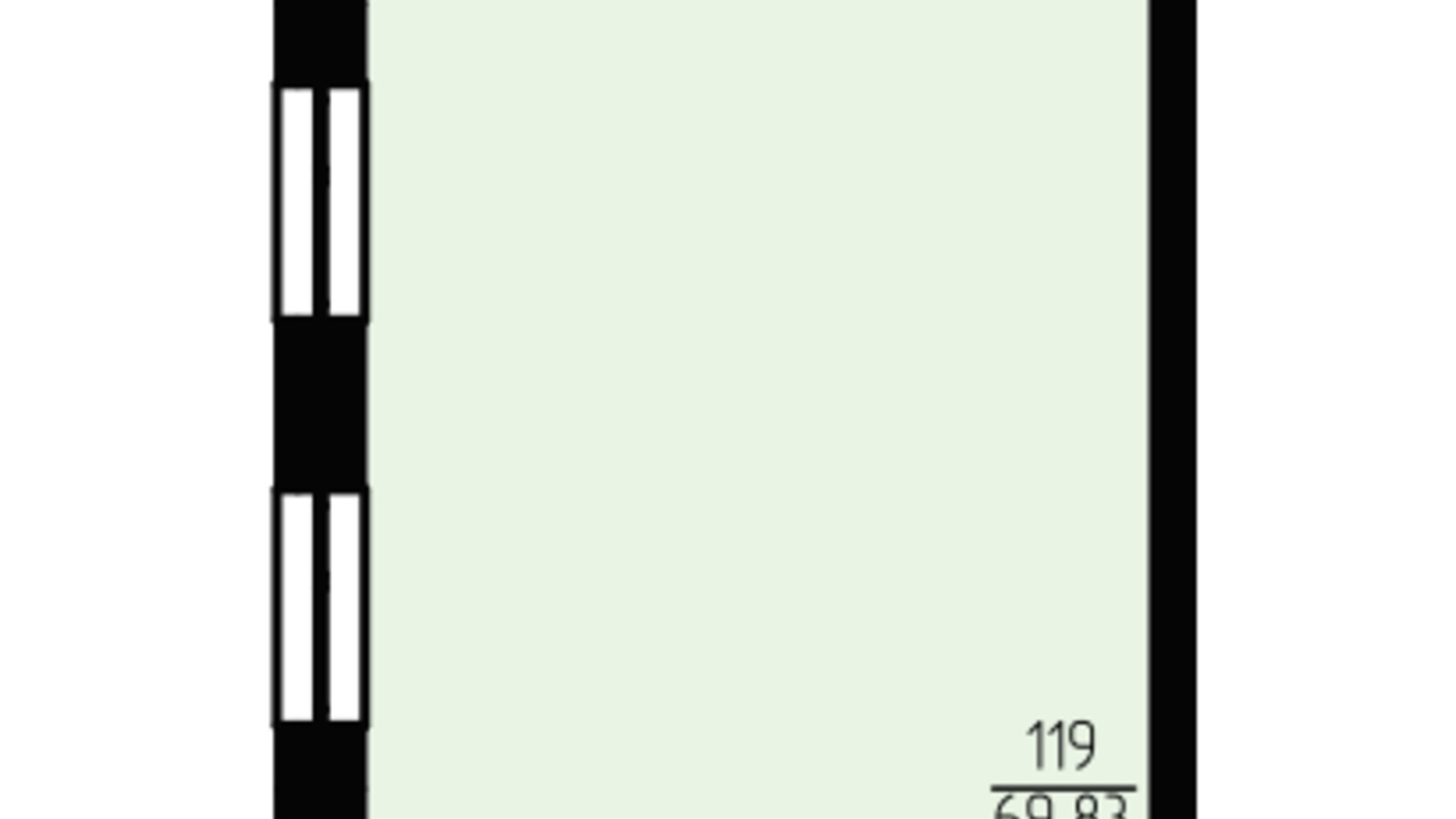 Планировка помещения в ЖК Эдем 76.42 м², фото 774197